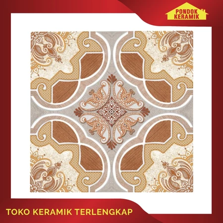 Keramik Lantai Dekoratif Avignon 40x40 Dubai Cream