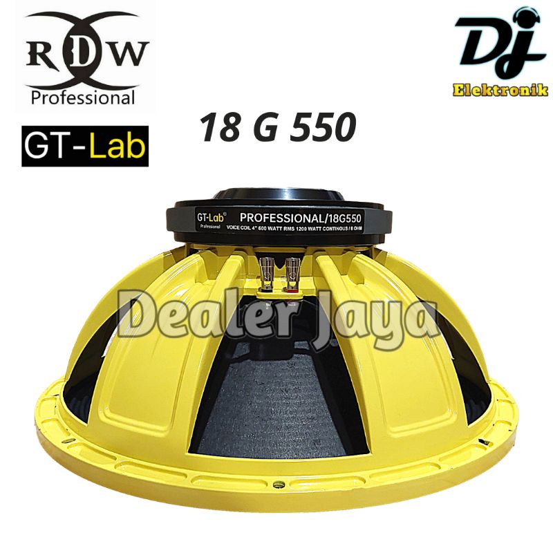 Jual Speaker Komponen RDW GT Lab 18 G550 / 18G550 / G 550 18 inch