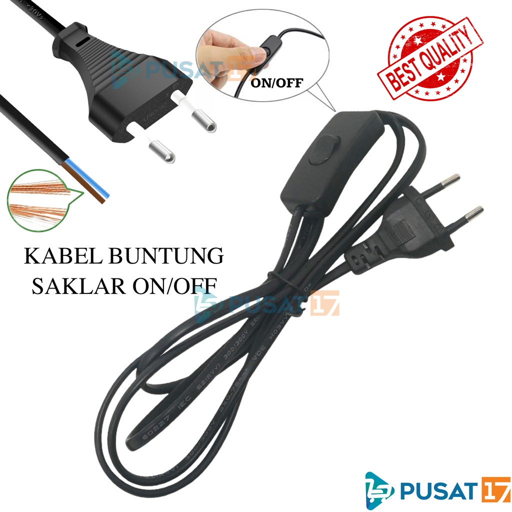 Jual KABEL BUNTUNG SAKLAR ON OFF CABLE POWER STOP KONTAK SAMBUNGAN ...