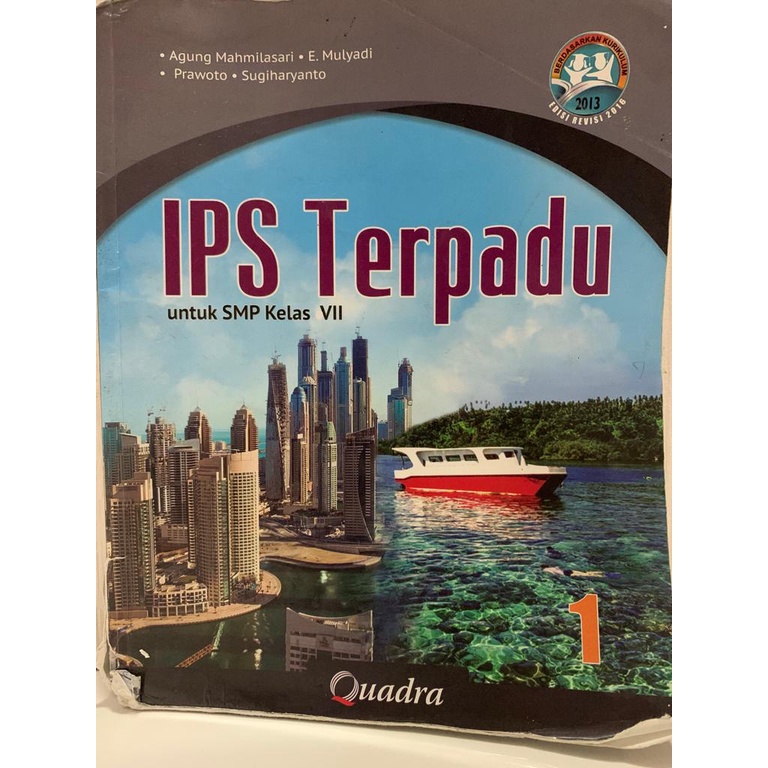 Jual Buku Ips Terpadu Kelas 7 Smp 1 Quadra Bekas Second Preloved