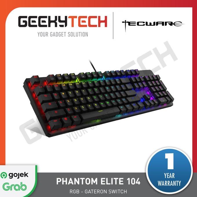 Jual Tecware Phantom Elite Key Gaming Mechanical Keyboard Gateron