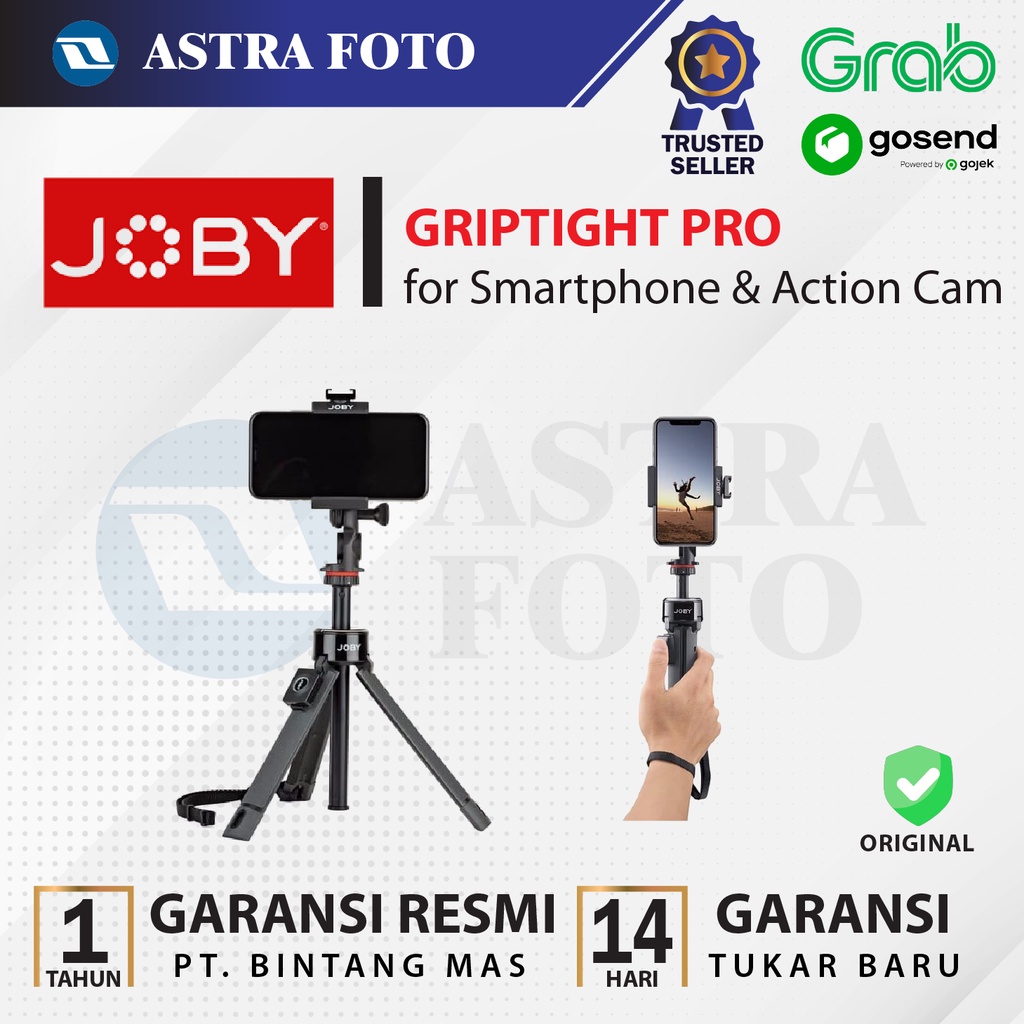 Jual JOBY GRIPTIGHT PRO TELEPOD TRIPOD FOR SMARTPHONE ACTION CAM Shopee Indonesia