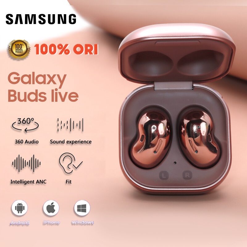 Jual Samsung Galaxy Buds Live earphone bluetooth 100 Original in ear earphone earphone wireless headphone wireless headset gaming Shopee Indonesia