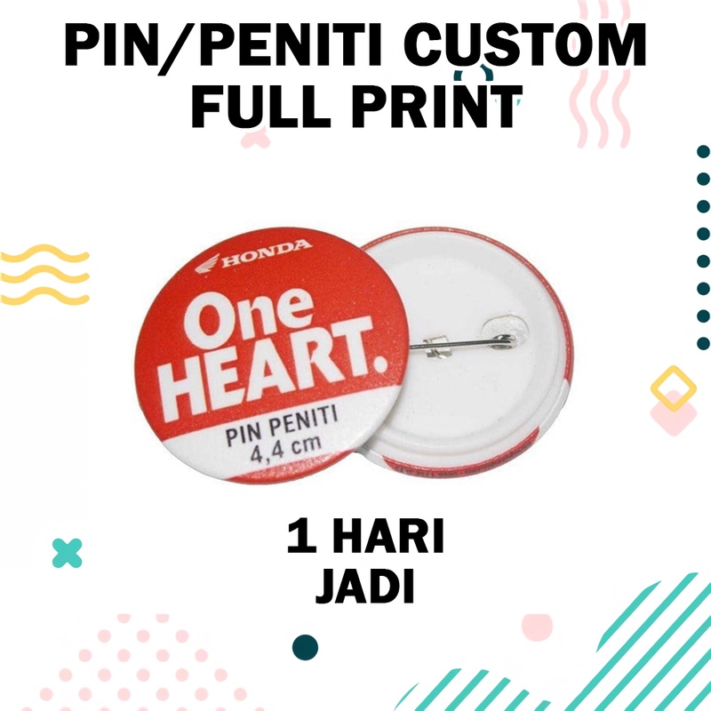 Jual Bisa Satuan Cetak Pin Peniti Custom Full Print Shopee Indonesia 4992