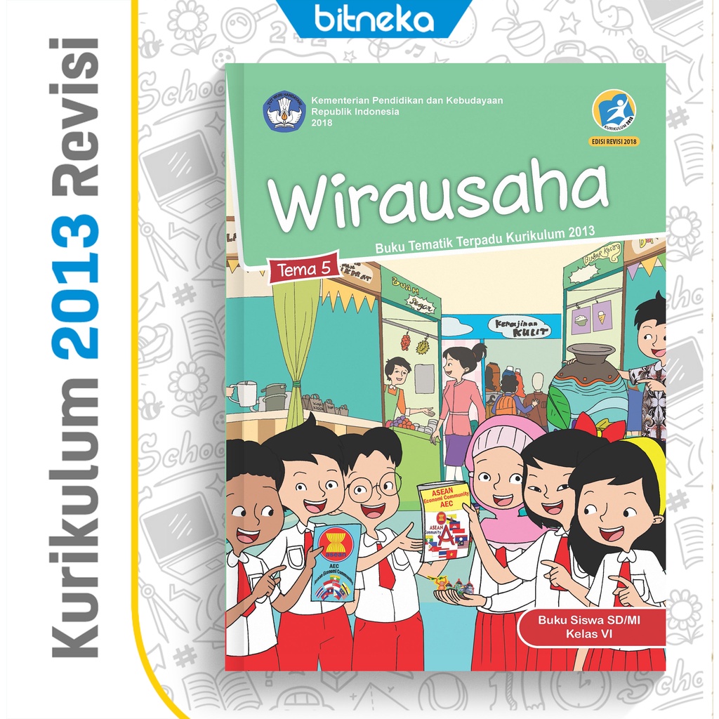 Jual Buku Tematik SD-MI Kelas 6 Tema 5 Wirausaha K13 Revisi Terbaru ...