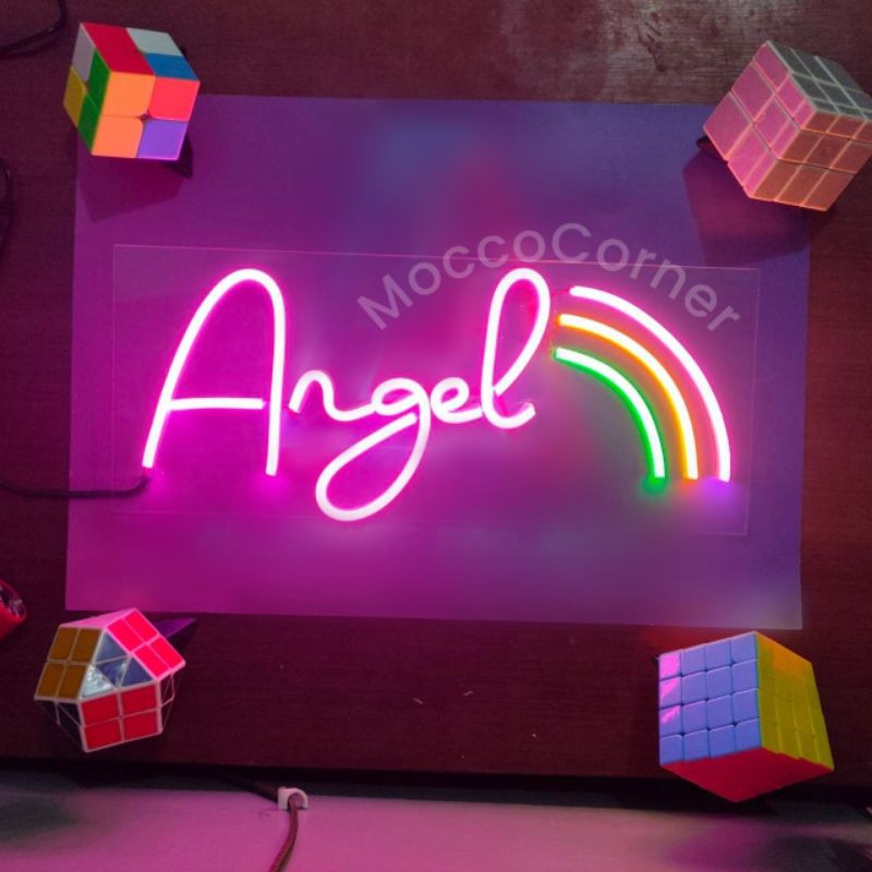 Jual Lampu Neon Sign Custom Lampu Neon Flex Custom Nama Tulisan Lampu hias neon sign kamar aesthetic Shopee Indonesia