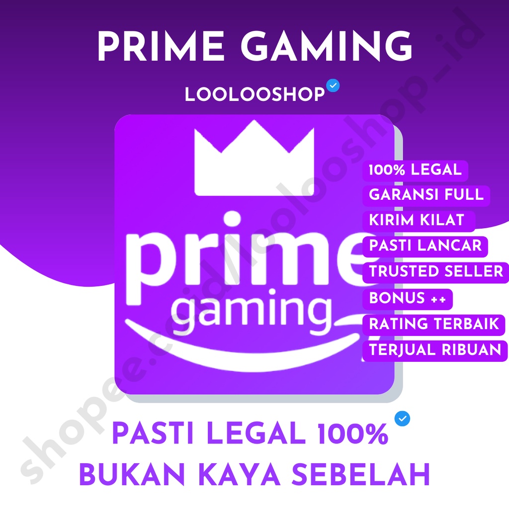 Jual PRIME GAMING AMAZON PRIME GAMING TWITCH PRIME GAMING AMAZON PRIME GAMING LOOT GARANSI