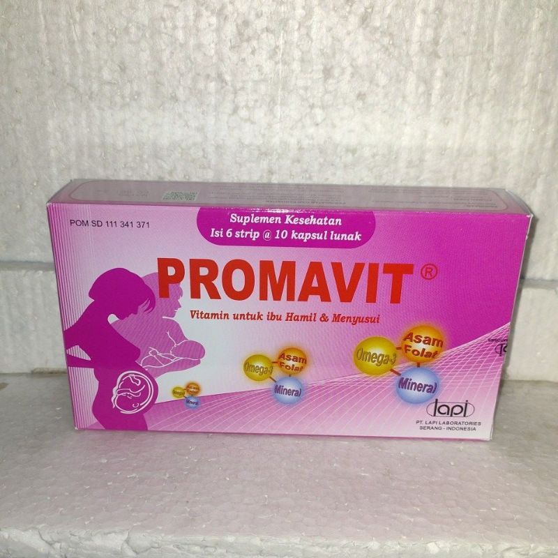 Jual PROMAVIT - HARGA PER/BOX= ISI 60 KAPSUL= 6 STRIP - SUPLEMENTASI ...