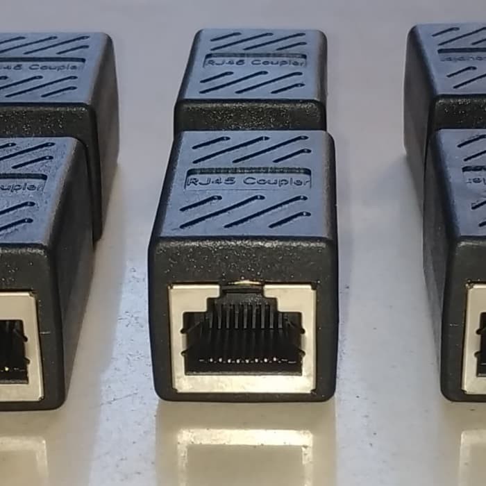 Jual RJ45 FEMALE TO FEMALE (RJ45 BAREL COUPLER) | Shopee Indonesia