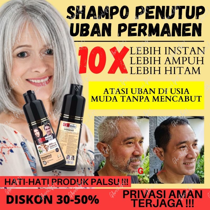 Jual Shampo Penghitam Rambut Shampo Uban Sampo Penghilang Uban Cultusia 160ml Sampo Uban 