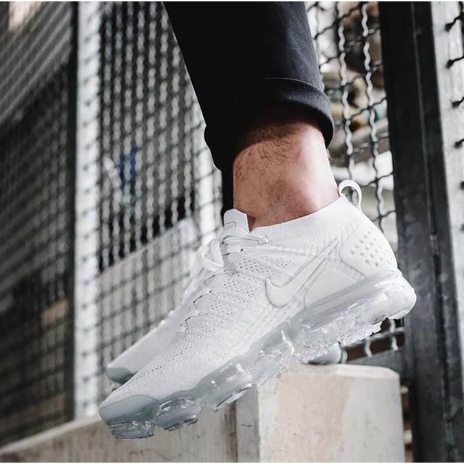 Jual SALE NIKE AIR VAPORMAX FLYKNIT 2.0 TRIPLE WHITE PREMIUM ORIGINAL Shopee Indonesia