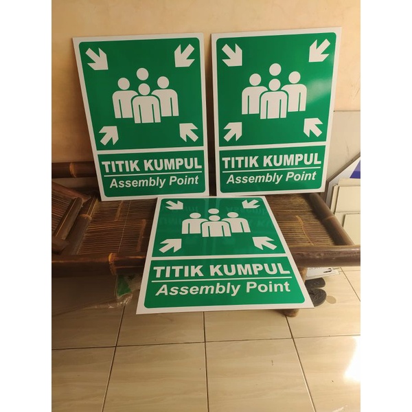 Jual Rambu Titik Kumpul | Sign Assembly Point. Plat ACP Tebal 3 mm ...