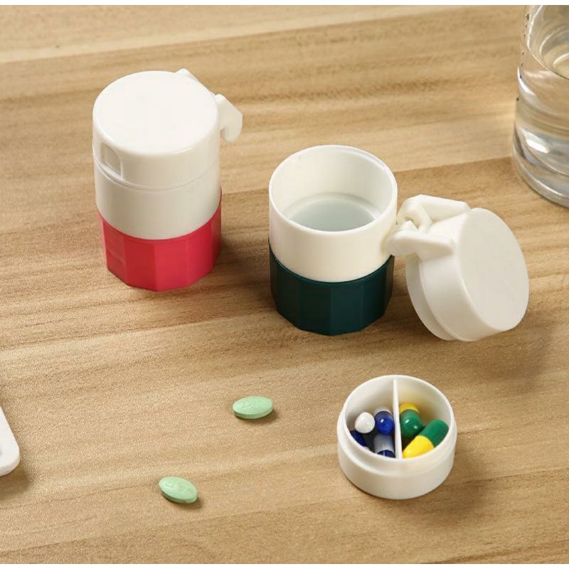 Jual Alat Penggerus Pemotong Obat Tablet Tempat Obat Harian Kotak ...