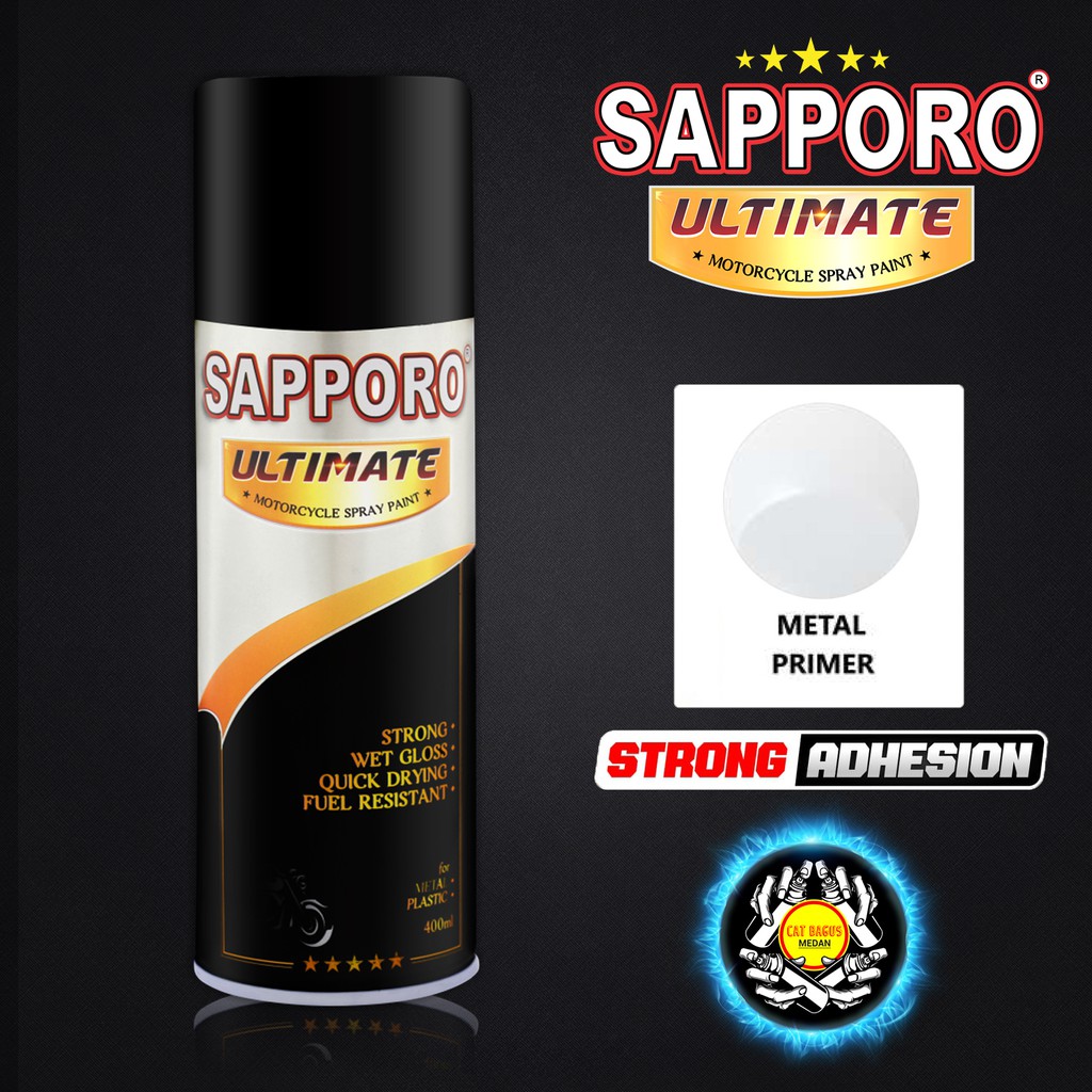 Jual SAPPORO ULTIMATE METAL PRIMER DASAR UNTUK BESI TUTUP CVT VELG ...