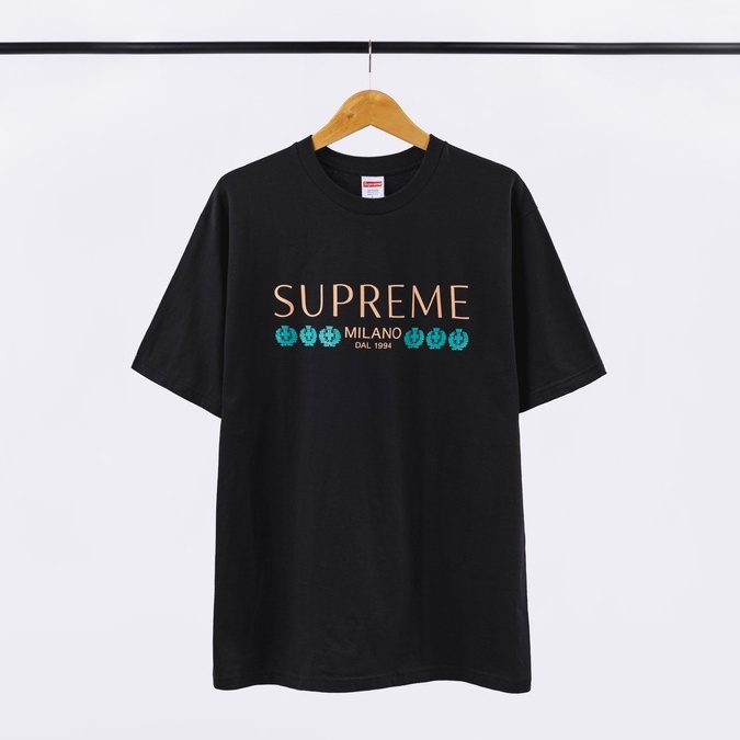 Jual SUPREME MILANO BLACK TEE | Shopee Indonesia