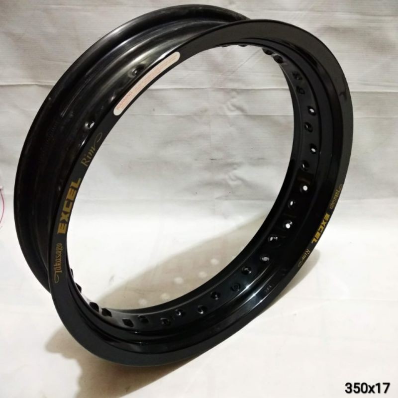 Excel Rear Supermoto Rim 17x4.25 Black Universal - View #5