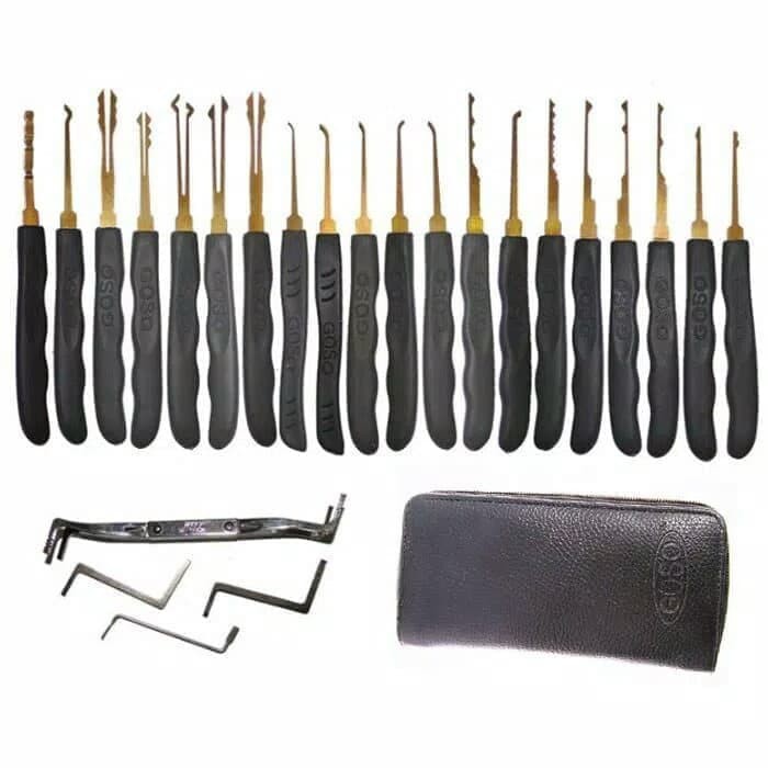 Jual LOCK PICK Set isi 24pcs Lockpick Tools Alat Buka Kunci Tanpa Kunci ...