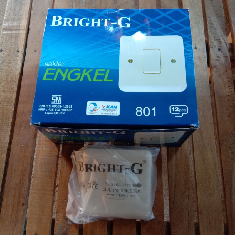 Jual Saklar ENGKEL BrightG 801 / Procyon PSI8801 saklar tanam tunggal
