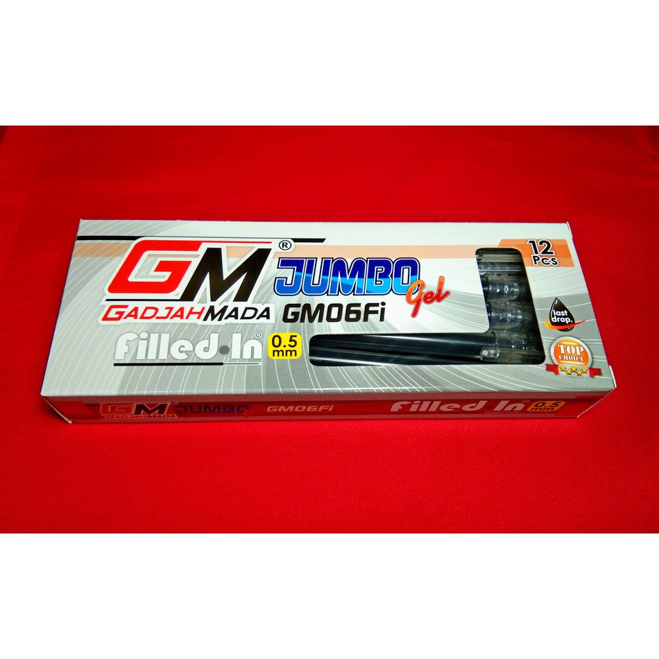 Jual GM 06FI Gelpen Jumbo 0.5 ( 1 Pack - 12 Pcs ) | Shopee Indonesia