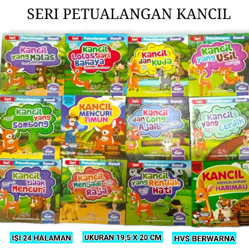 Jual Buku Cerita Anak Petualangan Kancil - Bergambar Full Colour ...