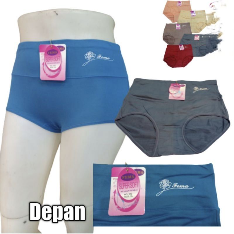 Jual FEMA 362 CELANA DALAM WANITA DEWASA JUMBO BAHAN KATUN KORSET ...