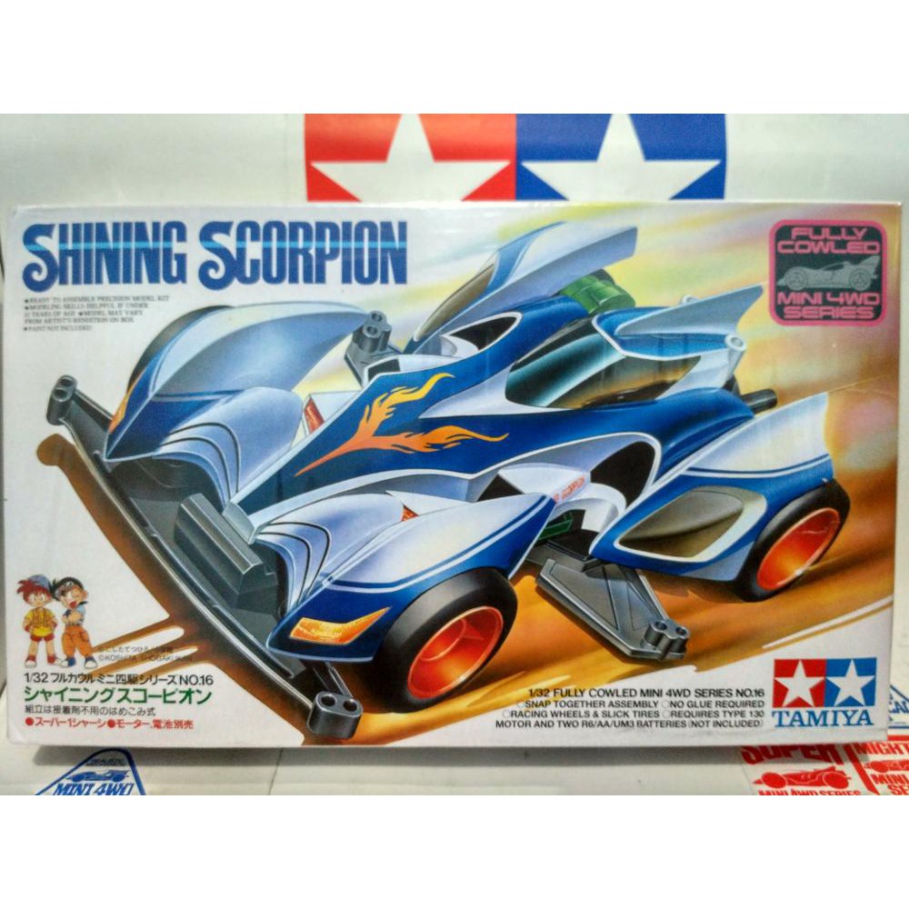 Tamiya 19416 - Mini 4WD Shinning Scorpion - Serie Fully Cowled