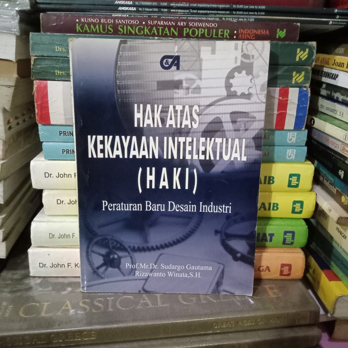 Jual ORI BUKU HAK ATAS KEKAYAAN INTELEKTUAL HAKI PERATURAN BARU DESAIN ...