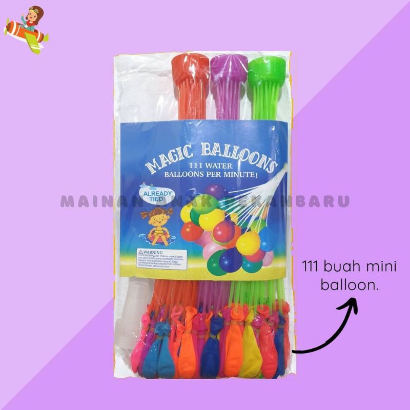 Jual Magic Water Balloons 3 Ikat/Mainan Balon Air/Mainan Perang Balon ...