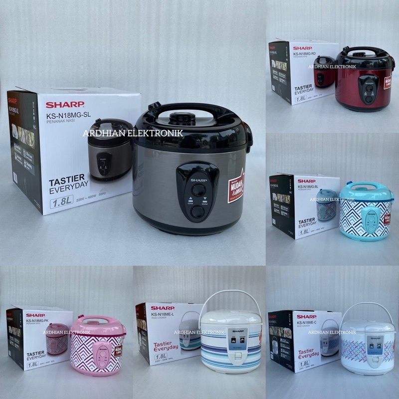 Jual MAGIC COM RICE COOKER SHARP KS N18MG SL RD BL PK KS N18ME C L 1,8