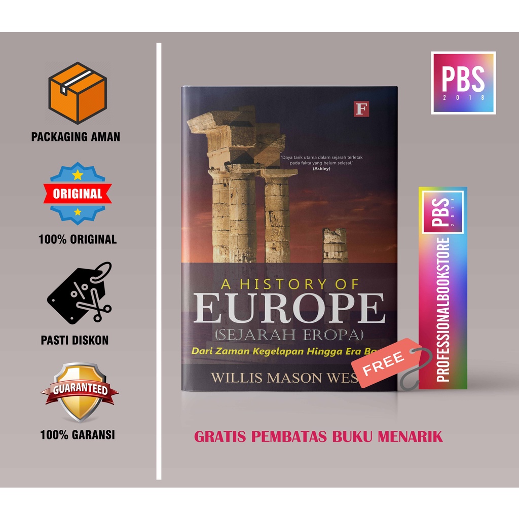 Jual Buku A History Of Europe (Sejarah Eropa); Dari Zaman Kegelapan ...