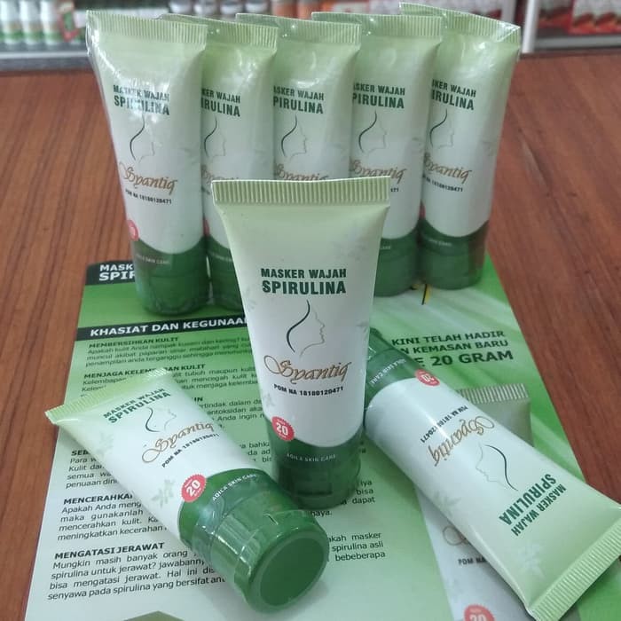 Jual Masker Wajah Spirulina Asli Murah Syantiq Masker Spirulina