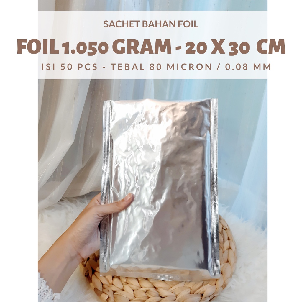 Jual Aluminium Foil Alumunium Foil Kemasan Plastik Alumunium 20x30 Jasa Kemasan Sachet Shopee