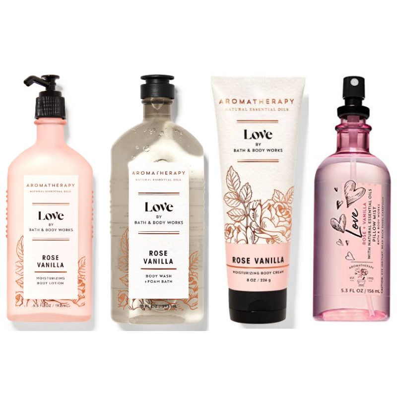 Jual BBW Bath and Body Works AROMATHERAPY ROSE VANILLA collection