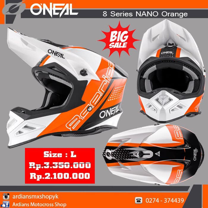 Harga helm sale oneal 8 series