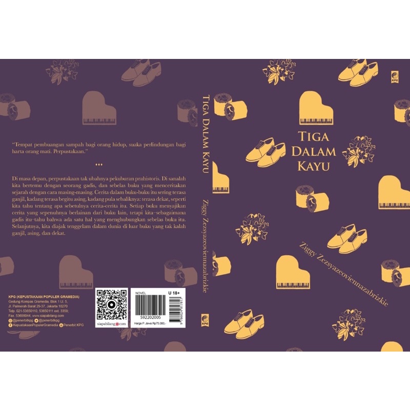 Tiga dalam Kayu cover novel Ziggy Zesyazeoviennazabrizkie