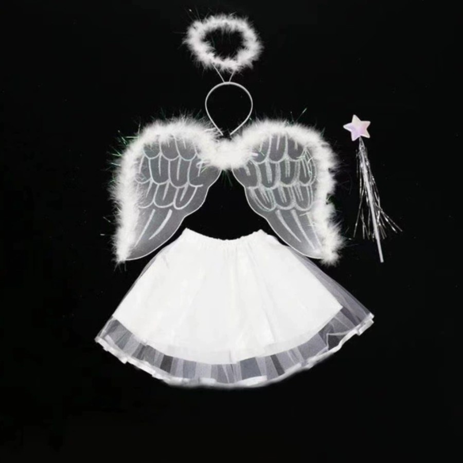 Jual Kids Angel Costume Set Angel Wing Headband 4in1 Set Kostum ...