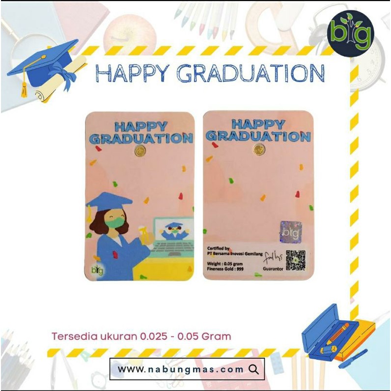 Jual Kado Emas GRADUATION / WISUDA 0.05 & 0.1 gram | Shopee Indonesia