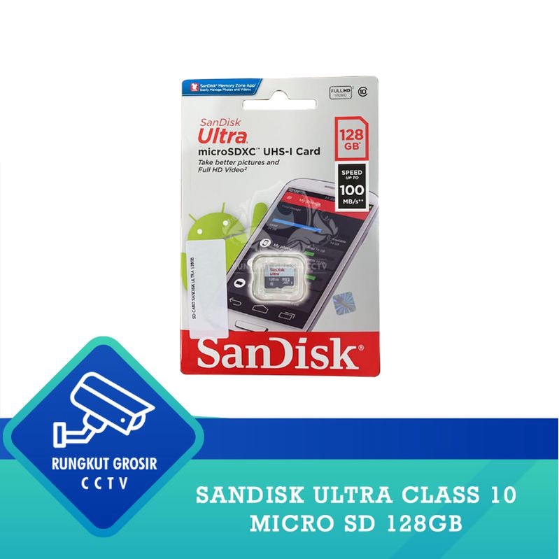 Jual SANDISK ULTRA Micro SD Card 128 GB Class 10 Memori 128gb