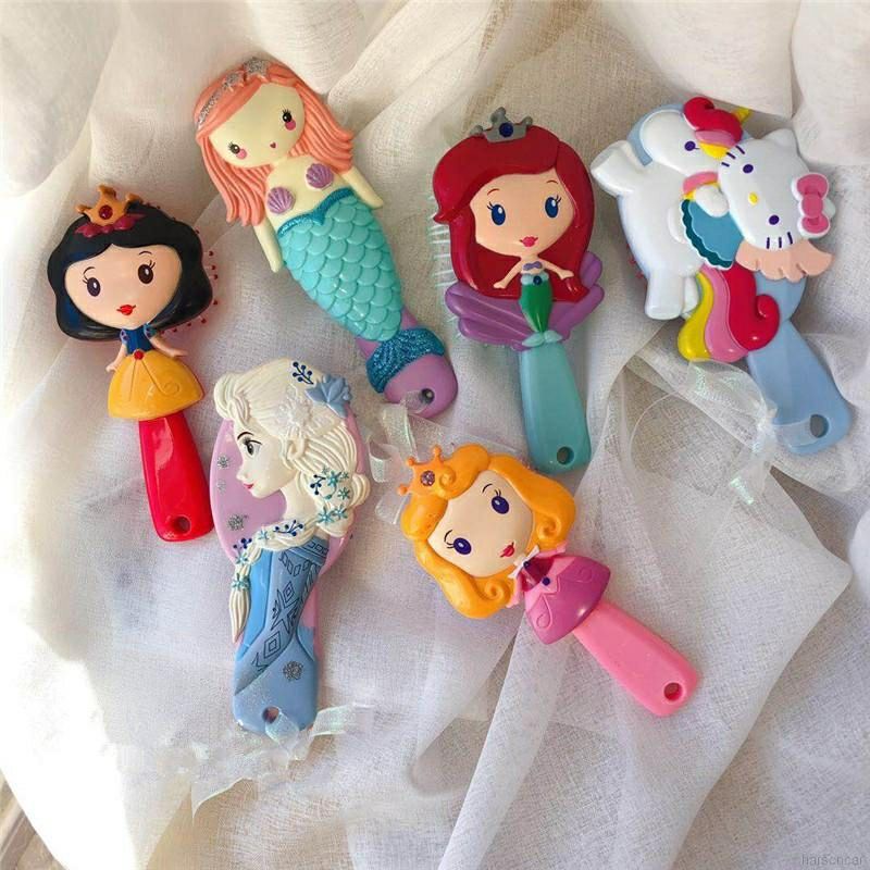 Jual Sisir Rambut Anak Princess 3D Karakter Putri Salju Mermaid Frozen ...