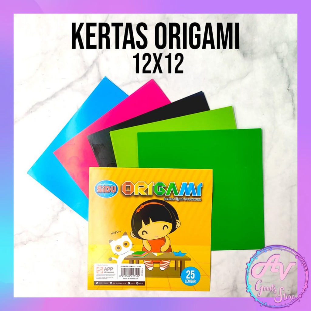 Jual Kertas Origami / Kertas Lipat 1 SISI / Kertas Warna / KERTAS