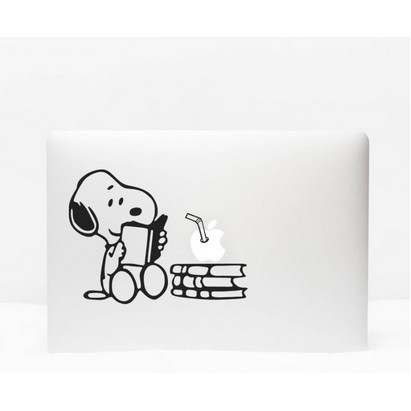 Jual Stiker Snoopy Reading Anjing Beagle Cutting Sticker Laptop Mobil ...