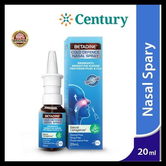 Jual Betadine Cold Defence Nasal Spray Adult 20ml Flu Alergi Kode