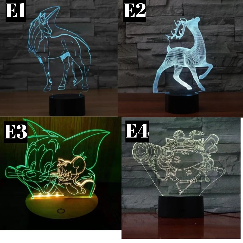 LAMPU HIAS LED 3D / Lampu Tidur Hias Dimensi Part 5 | AutoStock