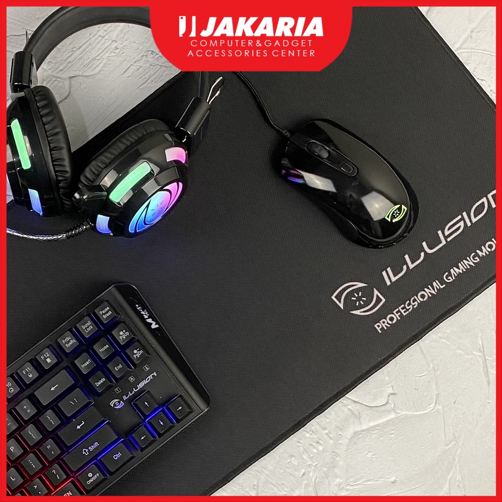 Jual Illusion Gaming Mouse Pad Extended (80 x 30) Alas Mouse Pad Gaming ...