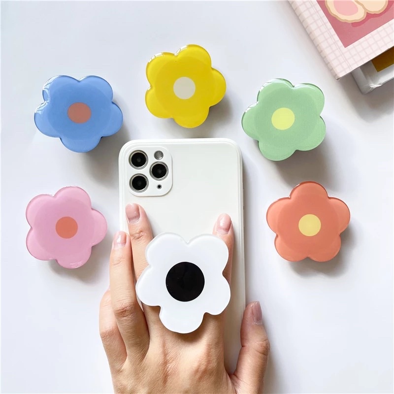 Jual NEW POPSOCKET ACRYLIK FLOWER COLORFULL/V BTS TINY TAN ARMY/KITTEN ...