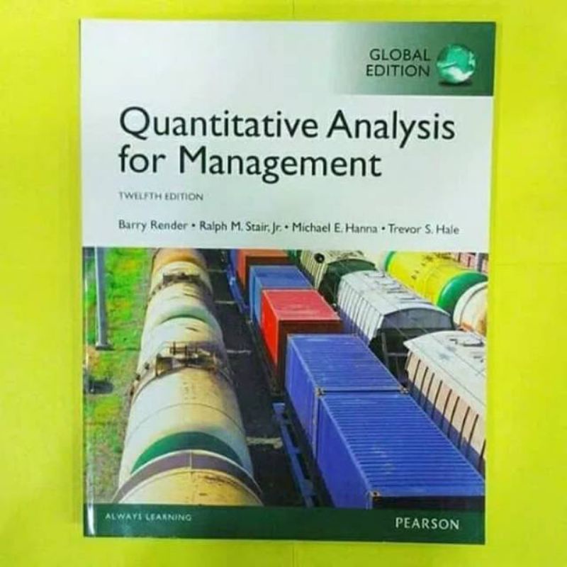 Jual Quantitative Analysis For Management 12e Barry Render Shopee Indonesia 6774