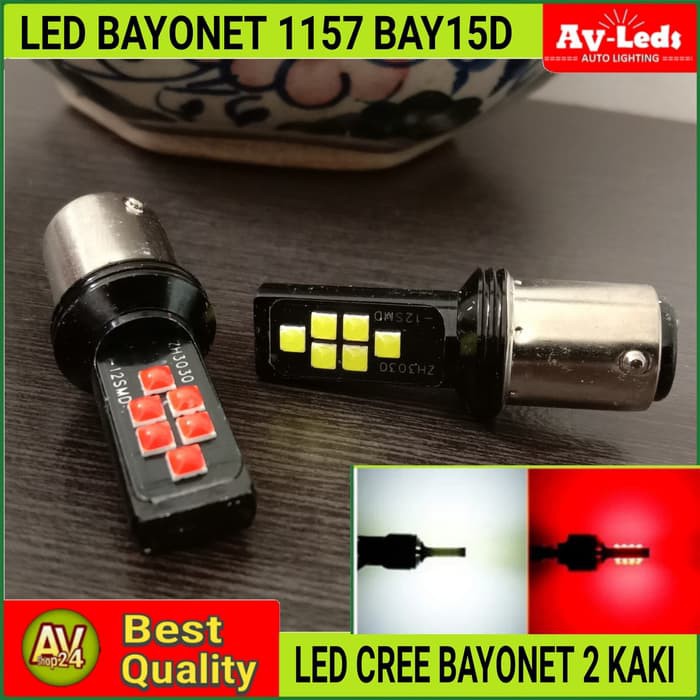 Jual Lampu Led Stop Rem V Bayonet Type Bay D P W Cree Chips Shopee Indonesia