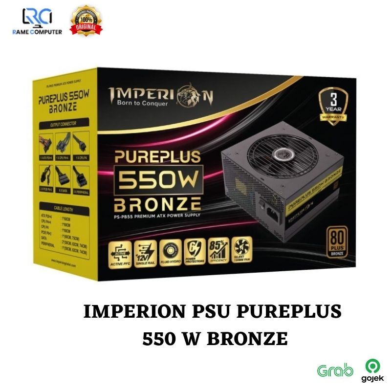 Jual IMPERION PSU PUREPLUS 550 W BRONZE/IMPERION POWER SUPPLY PURE PLUS ...