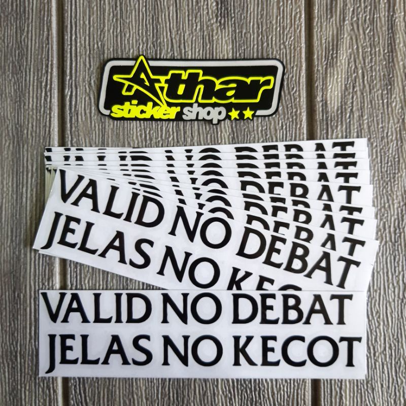 Jual STICKER VALID NO DEBAT CUTTING STICKER CUTTING MOTOR CUTTING ...