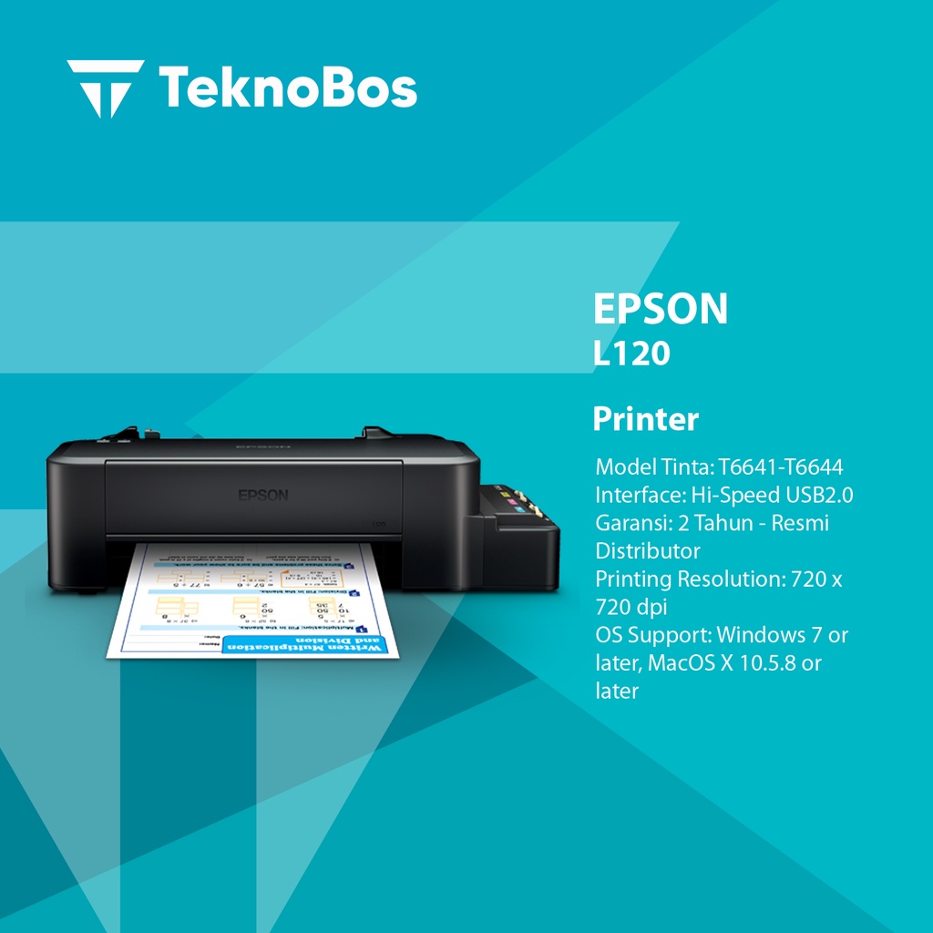 Jual Epson Printer L120 Hitam Print Shopee Indonesia 4095